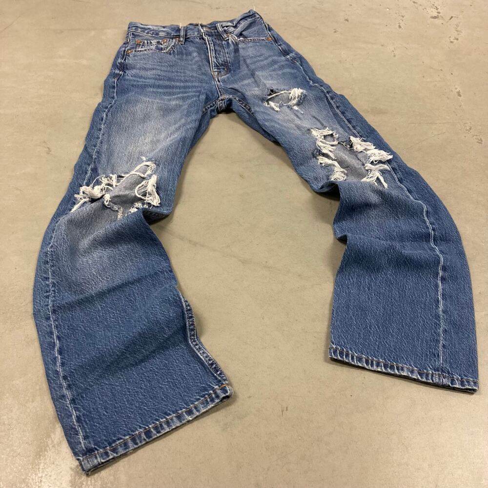 baggy y2k Aeropostale ripped jeans 24x29